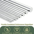 thumbnail image 4 of 10Pcs 0.31"(8mm) Dia Round Aluminum Rods, 5.9"(150mm) Long 6061 Aluminum Round Rod Solid Lathe Bar Stock for Industry Construction DIY Crafts, Silver, 4 of 6