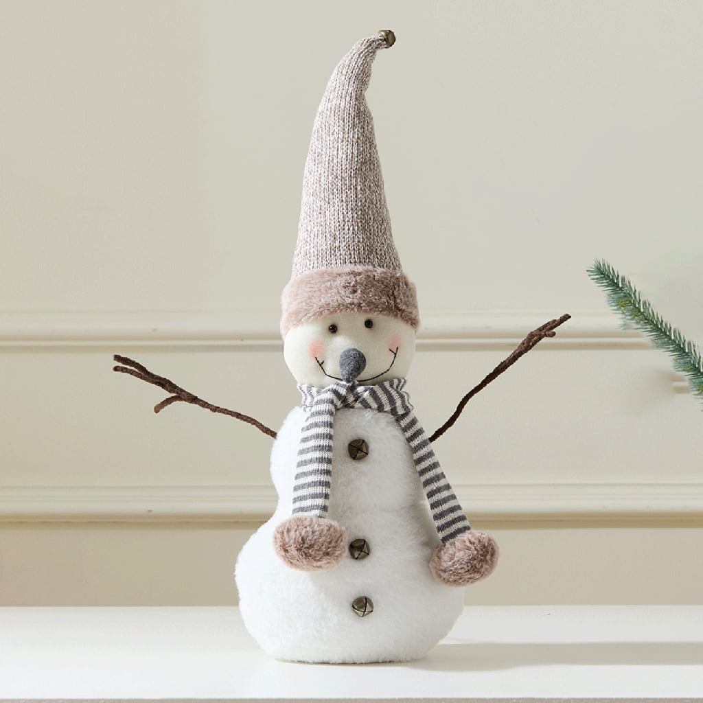 PatungKu Christmas Santa Snowman Figurines Miniature Decoration Home Tabletop Decoration for Home Shop