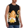 thumbnail image 2 of Fotbe Hello Spring Sunflower Gnomes Men's Camiseta sin Mangas Estampada para Hombres, Playera Casual para Gimnasio, Entrenamiento, Playa-Medium, 2 of 7