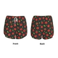 thumbnail image 5 of Qekee Tomatoes1 for 2 in 1 Flowy Running Shorts for Women High Waisted Gym Tennis Shorts Double Layer Shorts with Pocket, 5 of 9