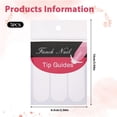 thumbnail image 2 of Stickers para nail art Larrel, 240 piezas, set de puntas francesas, 2 of 7