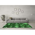 thumbnail image 3 of Ahgly Company Indoor Rectangle Abstract Emerald Green Modern Area Rugs, 2' x 4', 3 of 4