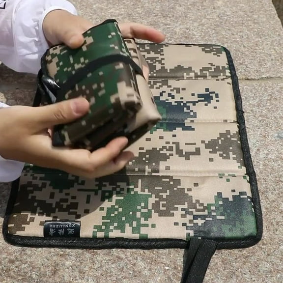 TABLZONE Waterproof Cushion Camouflage Oxford Cloth Eva Foam for Outdoor Use 2Pcs