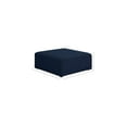 thumbnail image 3 of Meridian Furniture Cube Navy Durable Linen Modular Component, 3 of 5