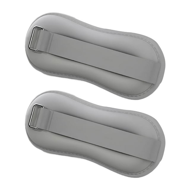 2 pesas para tobillos para hombres y mujeres, correas de peso para piernas para entrenamiento de fitness. gris 075 kg