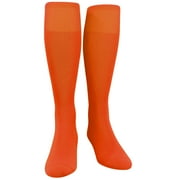 Pear Sox Ultralite Knee High Long Baseball Football Tube Socks, Orange (M)