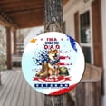 thumbnail image 3 of I'm a Shiba Inu Dad and a Veteran, Nothing Scares me Happy Father's Day Round Wood Sign Shibas Dog Lovers Gifts Idea Hanging Wall Home Decor - 00006, 3 of 5