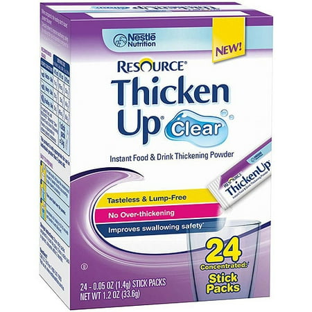 Nestle Resource Thicken Clear Stick Packs 24ct