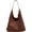 Coffee, variant on Vintage Suede Tote Bag for Women Autumn Winter Collection Retro Casual Commute Large Capacity Shoulder Bag