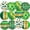 Green, variant on Beach Ball Style Paper Lanterns 15pc Summer Luau Pool Party Decor