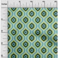 thumbnail image 2 of oneOone Viscose Chiffon Dusty Teal Green Fabric Ogee Quilting Supplies Print Sewing Fabric By The Yard 42 Inch Wide, 2 of 4