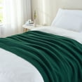 thumbnail image 3 of LONG CREATE Soft Knitted Throw Blanket 60" x 80" Dark Green, Boho Chevron Farmhouse Throw for Bed Couch, 3 of 5