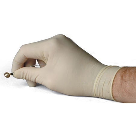 Blossom Latex Powder Free Exam Gloves by Mexpo International, 100 per box, Small