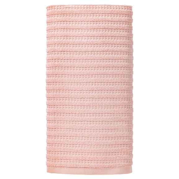 REGALWOVEN 1 Pack Cotton Waffle Bath Towels, Soft & Absorbent, Quick Dry and Lightweight Shower Towel for Gym, Travel, Beach, Pool, Spa Pink 55" x 28"