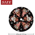 thumbnail image 3 of Christmas Tree Skirt Black Tree Skirt Glitter Gnomes Snowflake Xmas Winter Tree Skirt 48 Inch for Black Christmas Indoor Outdoor Decorations, 3 of 6