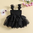 thumbnail image 2 of Fortune 1-6 Ans Fille une Ligne Robe Bambin Sans Manches Arc Tulle Robes Robe d'Anniversaire d'Été, 2 of 8