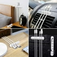 thumbnail image 4 of Desktop Cable Organizer Clips,White Set of 3 Cable Holder, Cord Organizer, Cable Management, Cable Storage for USB Charger/Mouse/Earphone/PC Cables, 4 of 5