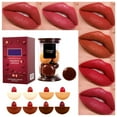 BONINGGG Chocolate Lipstick Set Mini Lipstick 8 Shades Long Lasting ...