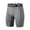 Gray, variant on WIZUTIZ Men's Solid Compression Running Shorts High Stretch Quick Dry Breathable Cropped Summer Gym Fitness Training Workout Shorts