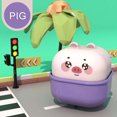 thumbnail image 3 of Cute and Fun Cartoon Inertial Push-Back Car Toy - Adorable Cup Pet Design - Perfect for Children's Playtime(Pig), 3 of 5