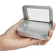 thumbnail image 1 of Juego de 5 cajas de metal plateadas con tapa - 9 x 6,3 x 1,8 cm - Pequeña caja de metal vacía portátil sin bisagra - Mini caja de almacenamiento de metal rectangular - Manualidades y, 1 of 5