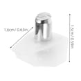 thumbnail image 2 of Minkissy 100Pcs Multi Functional White Shelf Support Pegs for Cabinets and Bookcases ABS and Zinc Alloy, 2 of 6