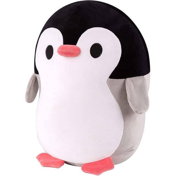 Peluche de pingüino DOT, almohada de peluche, lindo pingüino de peluche, peluche kawaii, regalo para niños y niñas, 14 pulgadas