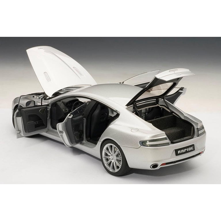 Aston Martin Rapide Silver 1/18 Diecast Model Car by Autoart