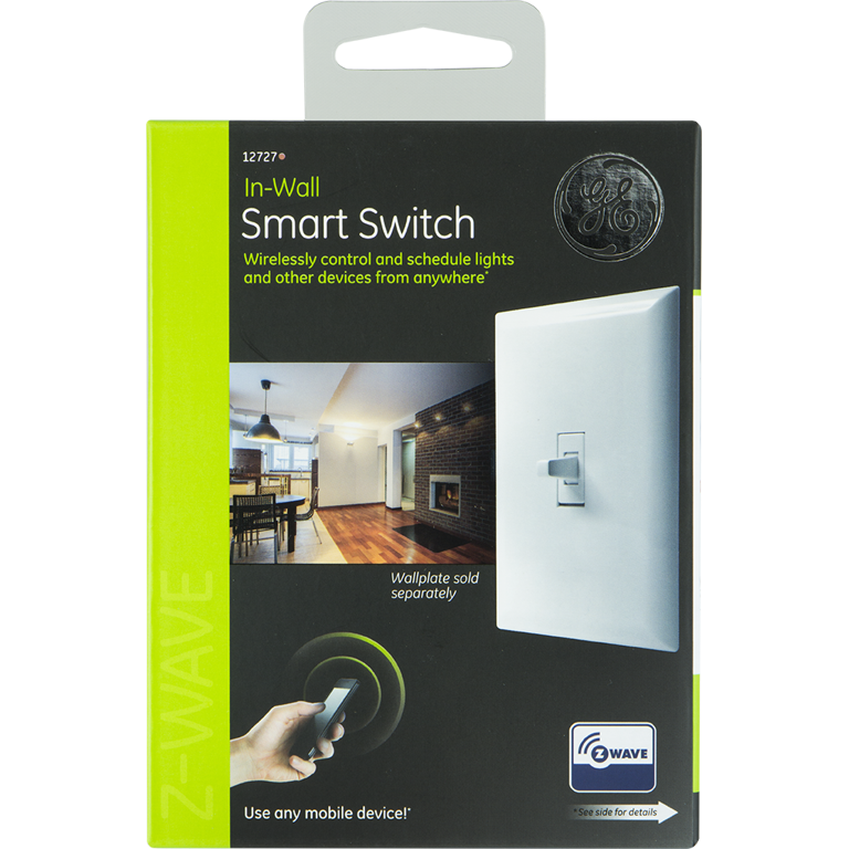 Decembermay2点セット GE Enbrighten Z-Wave Plus Smart Toggle Light Switch, On/Off