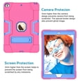 thumbnail image 2 of Dteck Rugged Case for iPad 9th/8th/7th Generation 10.2 inch, Heavy Duty Hybrid Case with Kickstand Full Body Protective Case Shell for iPad 10.2" 2021/2020/2019,Rose/Blue, 2 of 6
