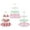 multicolor, variant on Xugoox 3 Pcs 3 Tier Cupcake Stand Dessert Table Display for Birthday Wedding Party, 2 Round and 1 Square