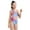 czb# Orange42, variant on CUZIBR Swimsuit Girls Fashion Sleeveless Tie Dye Print One Piece Swimsuit Training Athletic Soft Comfy Sun Protection Bathing Suit,Orange,8-9 Years