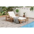 thumbnail image 3 of Patio Chaise, Wood, Adjustable , Cushion For Patio, Pool, Backyard, Deck, Lawn, , 5 Chaise Lounge, Wood Frame, Cushion, Back, 3 of 6