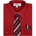 thumbnail image 3 of S.H. Churchill & Co. 4 Piece Boy's Dress Shirt Set with Long Tie, Bow Tie and Pocket Square, 3 of 6