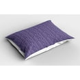 thumbnail image 2 of Ambesonne Leaves Pillow Sham 2 Pack, Purplish Curly Leaves Look, 36"x20", Pale Purple Lavender Blue, 2 of 3