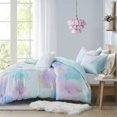 thumbnail image 3 of Ensemble de Couette Imprimée 100 pour Cent Polyester Aqua, 3 of 15
