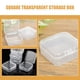 thumbnail image 3 of FELTECHELECTR 55Ud Caja Plástica Transparente Con Tapa Cuadrado Para Guardar Cosméticos Y Joyería, 3 of 8