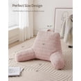 thumbnail image 3 of Almohada de lectura Blissful Diary, espuma viscoelástica triturada, rosa, 3 of 7