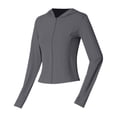 thumbnail image 5 of CAIXIA Sun Hoodie Women Crop Summer Long Sleeve Hooded Shirts Sun Protection Jackets for Women Lightweight Shirts for Hiking Outdoor, 5 of 5