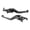 Black, variant on Aluminum Precisions Brake Lever Offering Comfortable Handling and Wide Compatibility for Motorcycle Models Brake Handle