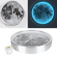 thumbnail image 4 of Silent Hanging Clock, LED Sound Control Silver Wall Clock, Living Room Study Room For Home Hotel, 4 of 8