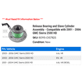 thumbnail image 2 of Release Bearing and Cylinder Assembly - Compatible with 2001 - 2006 GMC Sierra 2500 HD 2002 2003 2004 2005, 2 of 2