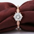 thumbnail image 3 of solitaire jewels 1.5CT Round Moissanite Nature Inspired Engagement Ring For Women, 14K Rose Gold, 3 of 7