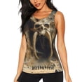 thumbnail image 1 of Balery Ancient Skull Cave Landscape Camiseta sin mangas estampada ligera para mujer, tops de entrenamiento sin mangas, camisetas de yoga transpirables de secado rápido.-XX-Large, 1 of 7