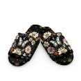 thumbnail image 2 of COEQINE Butterfly Flower Moon Open Toe Slippers for Women, Comfortable Fuzzy Sandals Warm Slides Soft Indoor House Shoes for Men, Slippers Open Toe Cute Womens Footwear, 42-43, 2 of 7