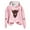 Pink, variant on Oversized Hoodies for Women Long Sleeve Highland Cattle Print Hooded Sweatshirts Winter Fall Pullover Tops Fashion Y2k Outfits Clothes