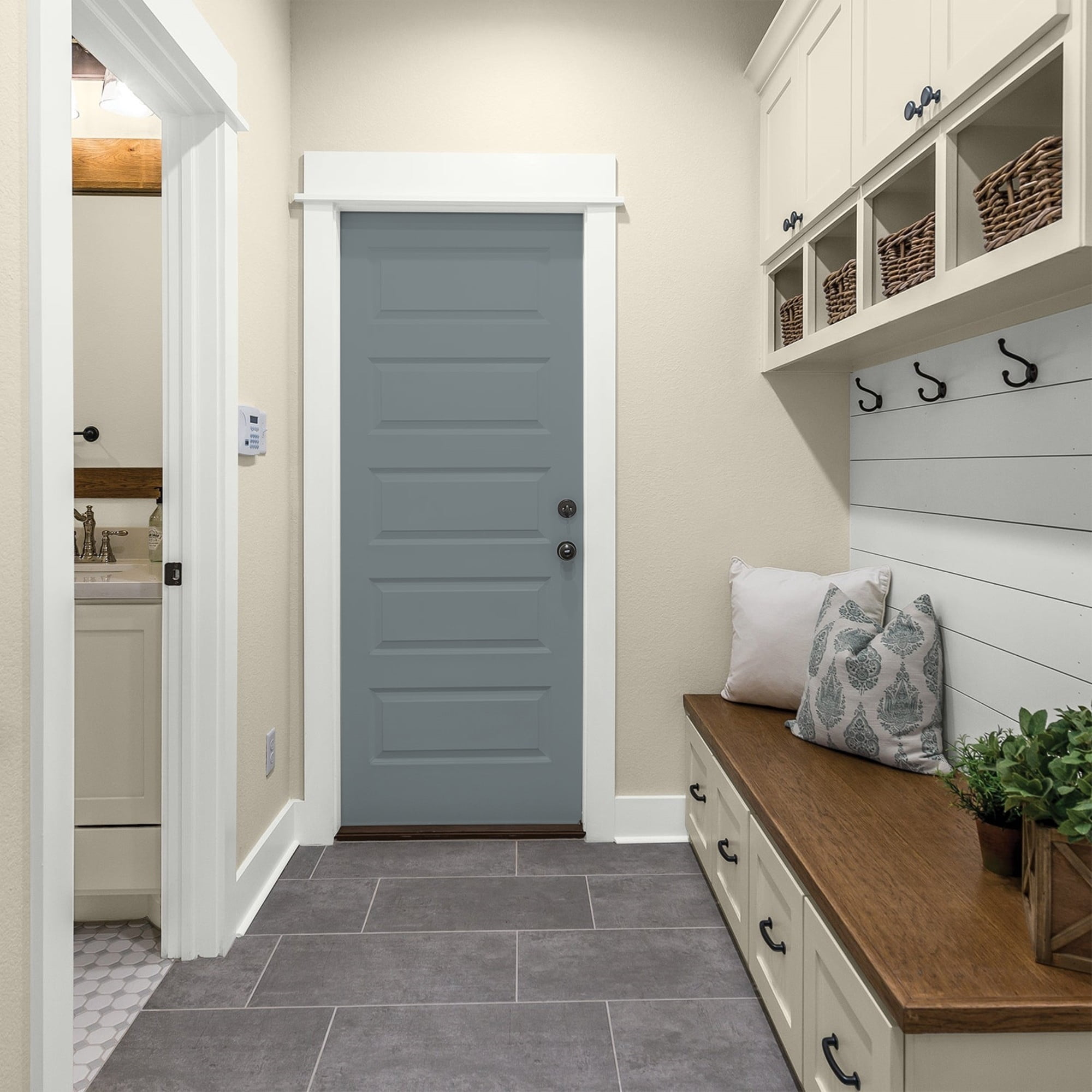 Glidden Interior Paint Color Sample Garrison Gray Satin, 8 oz