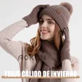thumbnail image 4 of 3en1 Gorro Bufanda Y Guante Tejido Para El Frío Hombre Mujer, 4 of 6