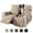 Beige, variant on JIATER 100% Waterproof Recliner Covers Reversible Reliner Slipcovers for Dogs Recliner Chair Covers with Pockets,Dark Gray