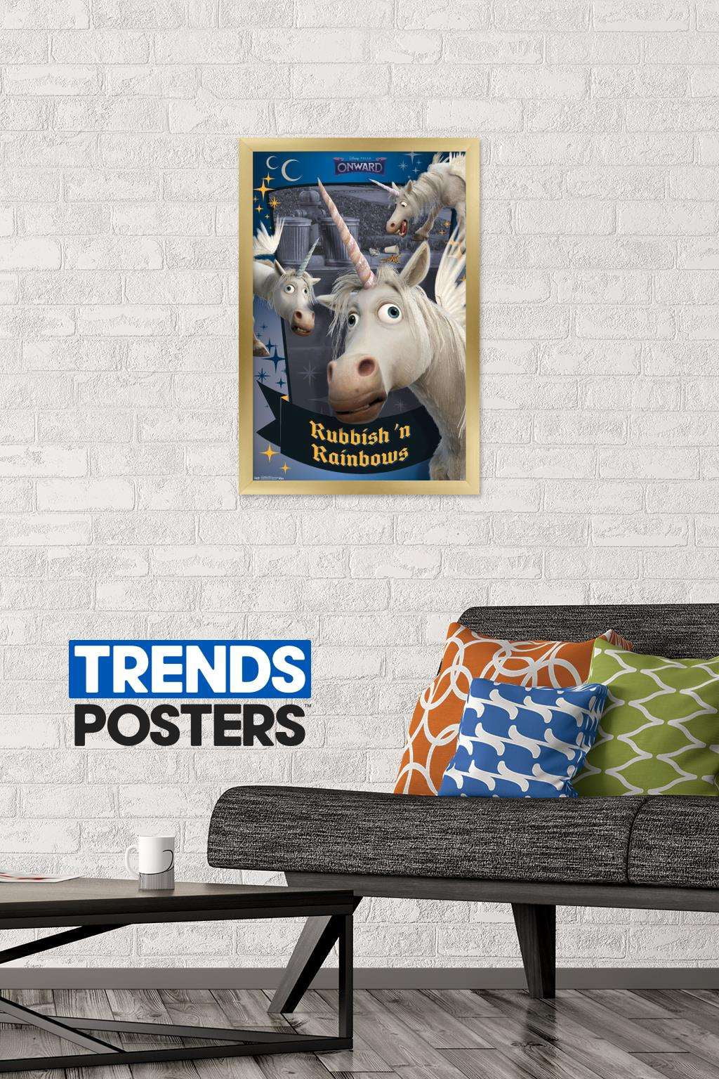 Disney Pixar Onward - Pegacorn Wall Poster, 14.725" x 22.375", Framed